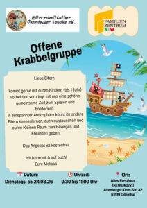 Flyer - Piraten im Kindergarten - Krabbelgruppe